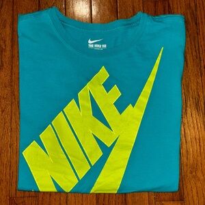 Teal and Green The Nike Tee